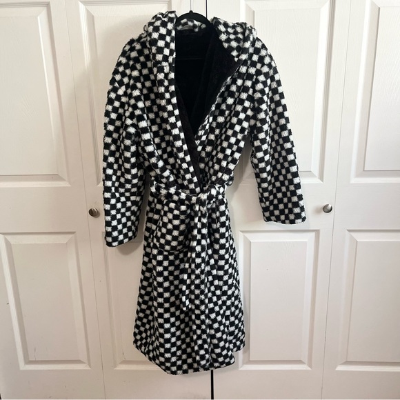 Minky Couture Jackets & Coats Minky Couture Checkered Robe Small